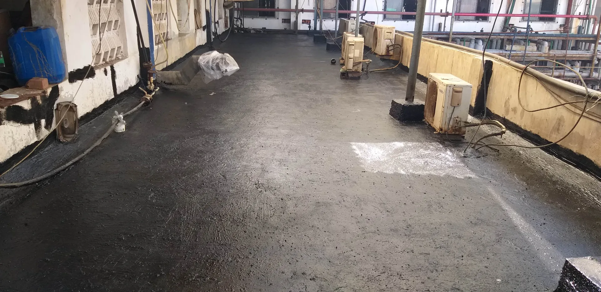 Chemical industry terrace waterproofing and chemical protection
