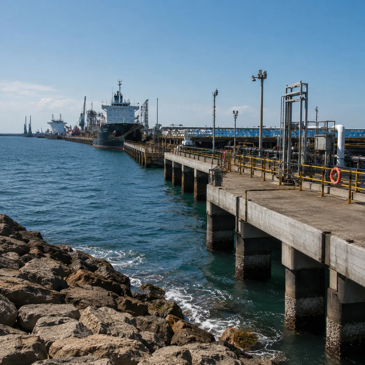 MetLar liquid rubber protecting marine and coastal infrastructure against salt exposure