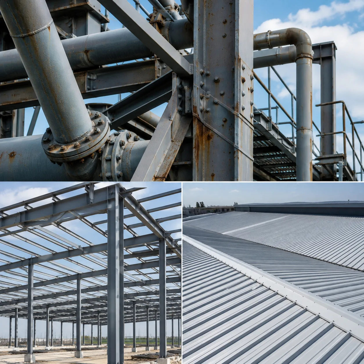 MetLar corrosion-protection coating applied to a pre-engineered steel building roof